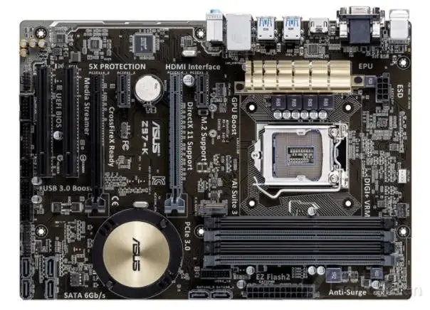 

Asus Z97-K Desktop Motherboard LGA 1150 DDR3 USB2.0 USB3.0 32GB For I3 I5 I7 CPU Z97 Original motherboards free shipping