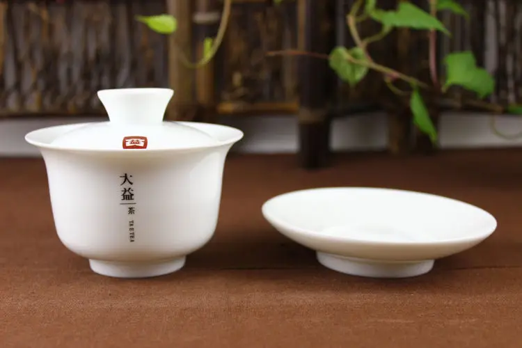 [GRANDNESS] пуэр чайный набор daiwan Gaiwan, белый чай Gongfu, фарфор Gaiwan, 150 мл, фарфоровый чай Gaiwan TAE