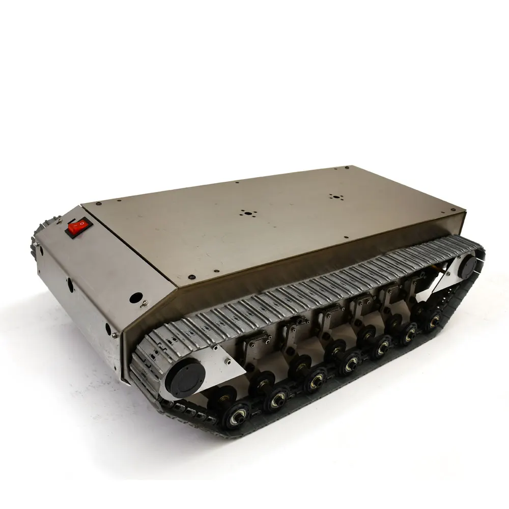 Маленький трек бак шасси амортизацией робота для дистанционную доставку