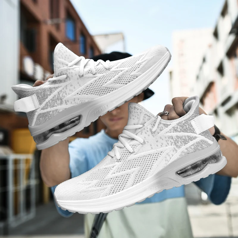 

Fashion Men's Casual Sports Shoes Air Cushion Running Shoes Breathable Mesh Outdoor Men's Sports Tennis Shoes