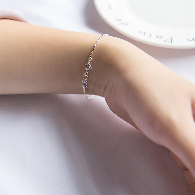 Браслет женский из серебра 2018 пробы 100% см|bracelet fashion|fashion braceletbracelet bracelet |