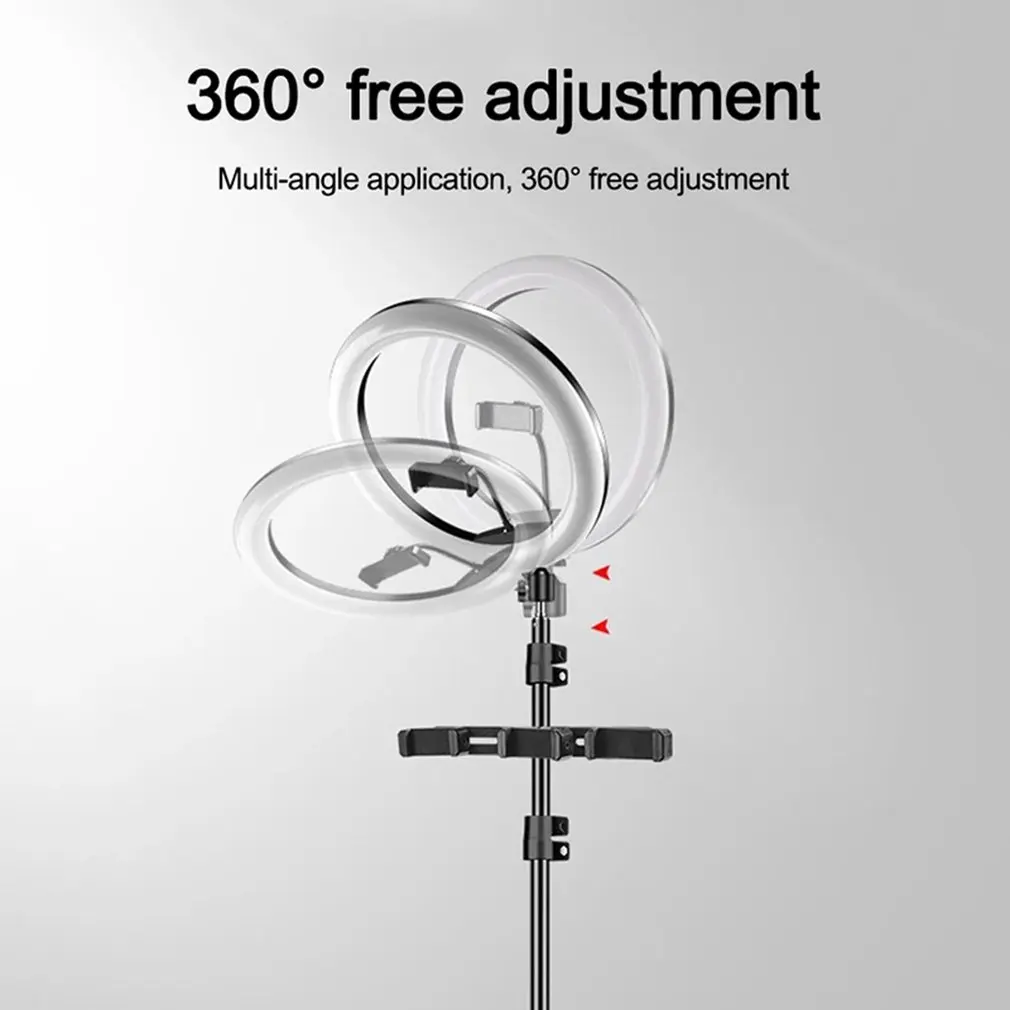 

RGB LED Ring Light Phone Holder Photography Fill Light Dimmable RGB Selfie Set LED Ring Light Remote For Photo Video