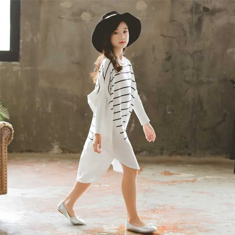 Платье для девочек коллекция 2019 года осенне-зимнее трикотажное детское платье в