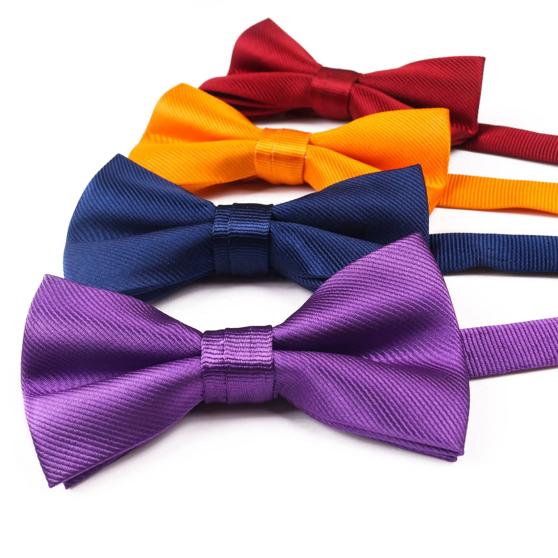 Linbaiway однотонный галстук-бабочка для мужских костюмов тканый полиэфирный