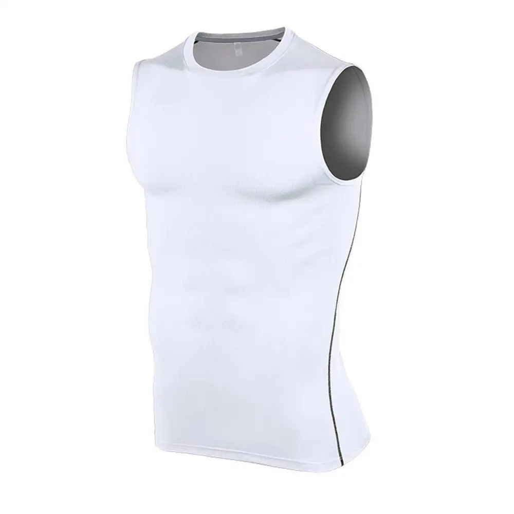 Мужской спортивный жилет майки мужской без рукавов для фитнеса облегающие топы
