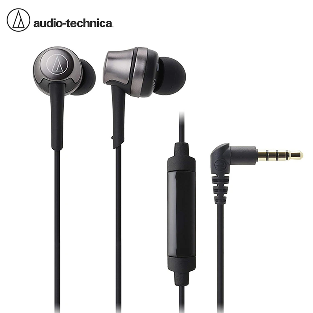 

Наушники-вкладыши Audio Technica, проводные наушники с глубокими басами, 3,5 мм, Hi-Fi, спортивные музыкальные наушники с высоким разрешением, гарниту...