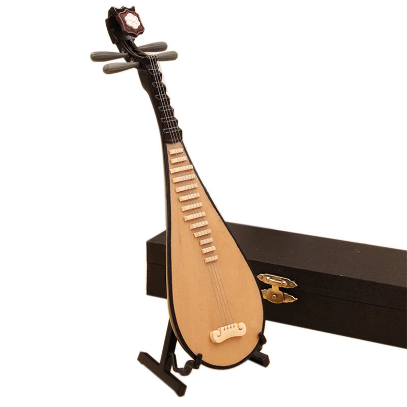 Миниатюрная модель Pipa Реплика с подставкой и чехол Mini Lute мини музыкальный