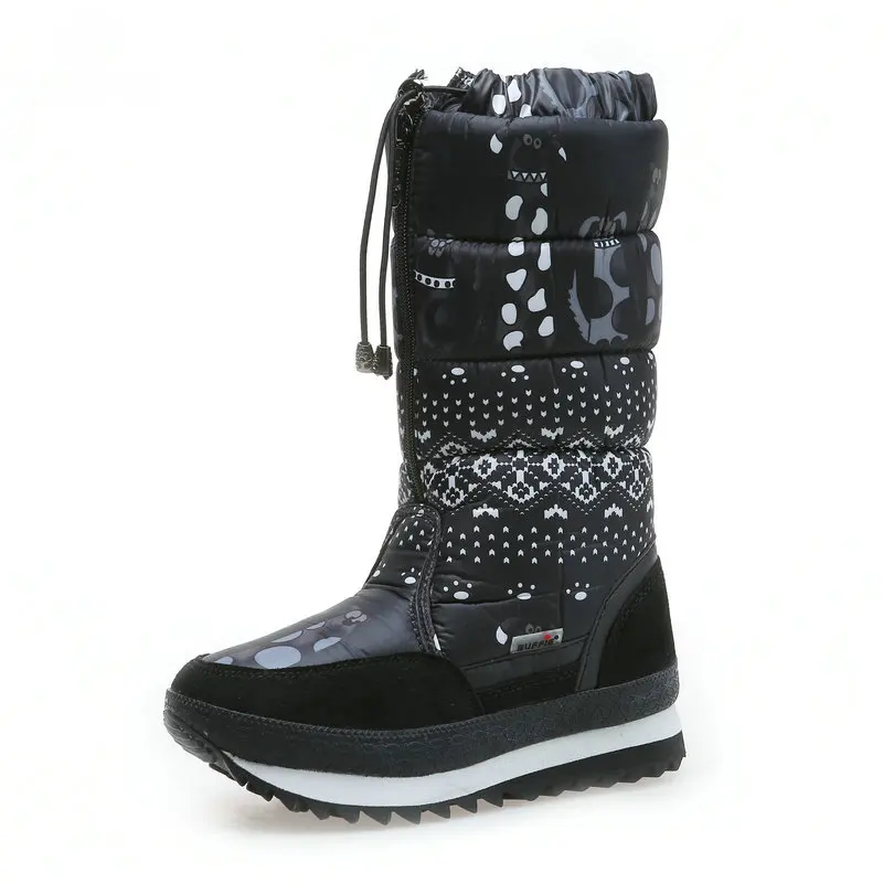 Женские зимние ботинки из натуральной шерсти с смешанным мехом теплые женская