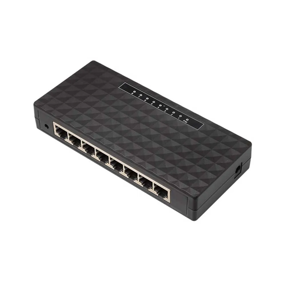 Прочный полный дуплексный концентратор RJ45 Настольный самоадаптивный коммутатор