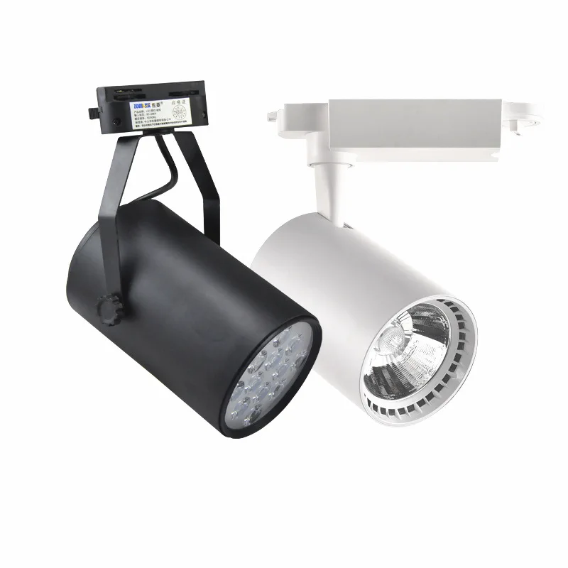 

LED Track Light 12/18/20/30W COB Track Lights Rail Spotlight Lamp Aluminum Track Rail Fixture Shop Window display lighting 220V