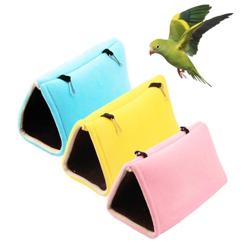 Игрушка-качели в виде попугаев плюшевый хомяк гнездо зимний теплый толстый