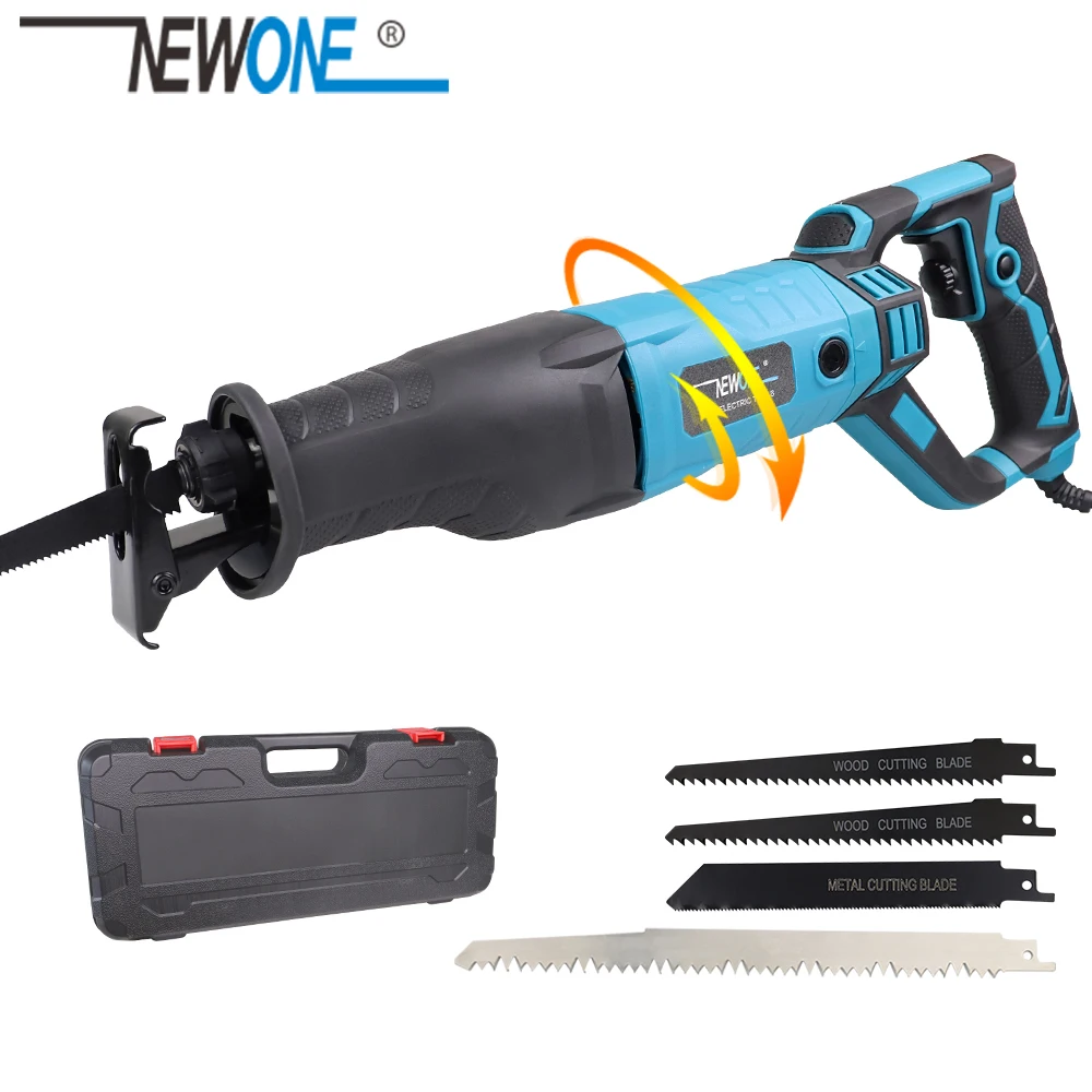 

Пила сабельная NEWONE электрическая, 1050 Вт, с лезвиями для пилы