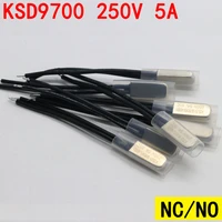 25pcs ksd9700 5a 250v 40 55 60 75 80 85 90 95 100 105 110 130 135%e2%84%83 no nc thermostat thermal protector fuses temperature switch
