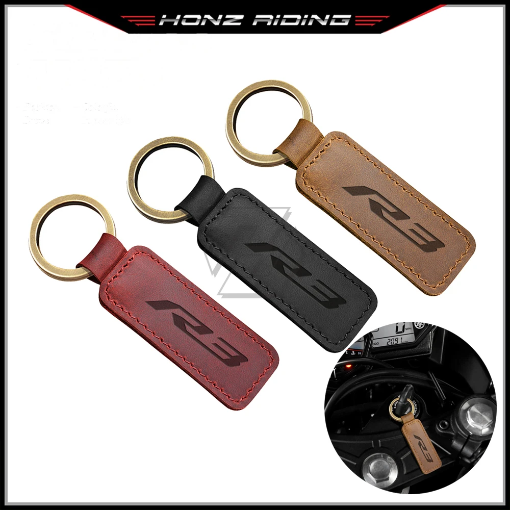 Для Yamaha YZF R3 модели брелоки в виде мотоцикла из воловьей кожи кольцо для