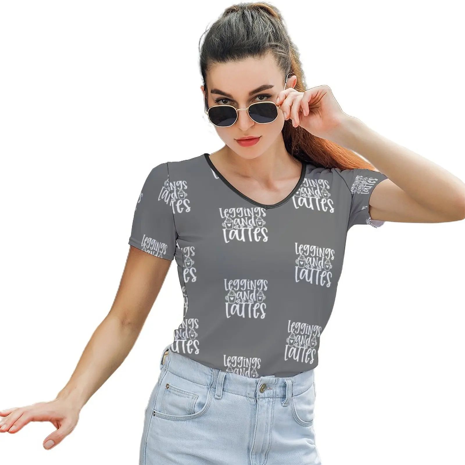 

Mom T Shirt Street Wear T-Shirt Simple Woman Short Sleeve Graphic O Neck Polyester Tshirt