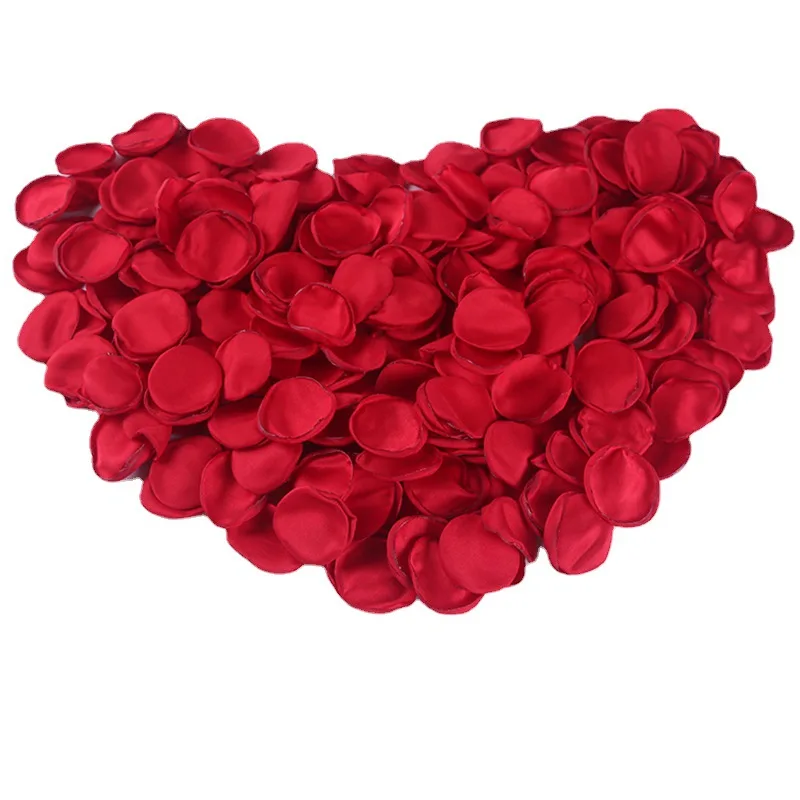 

100Pcs/Bag Hand Made 2022 New Rose Petals for Valentine's day Artificial Silk Flower Marriage Decoration Wedding Party Supplies