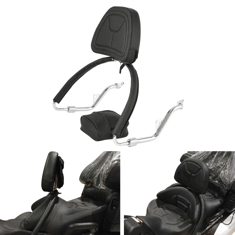 Мотоцикл черный Сисси Бар спинки комплект для Honda Gold Wing GL1800 GL 1800 2001 2016 15 12|Накладки