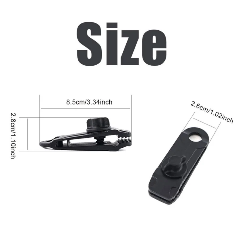 

10pcs tent hike tarp clips High Quality Durable Premium Lock Grip Canopy Clamp for Awnings Camping Tarps Caravan