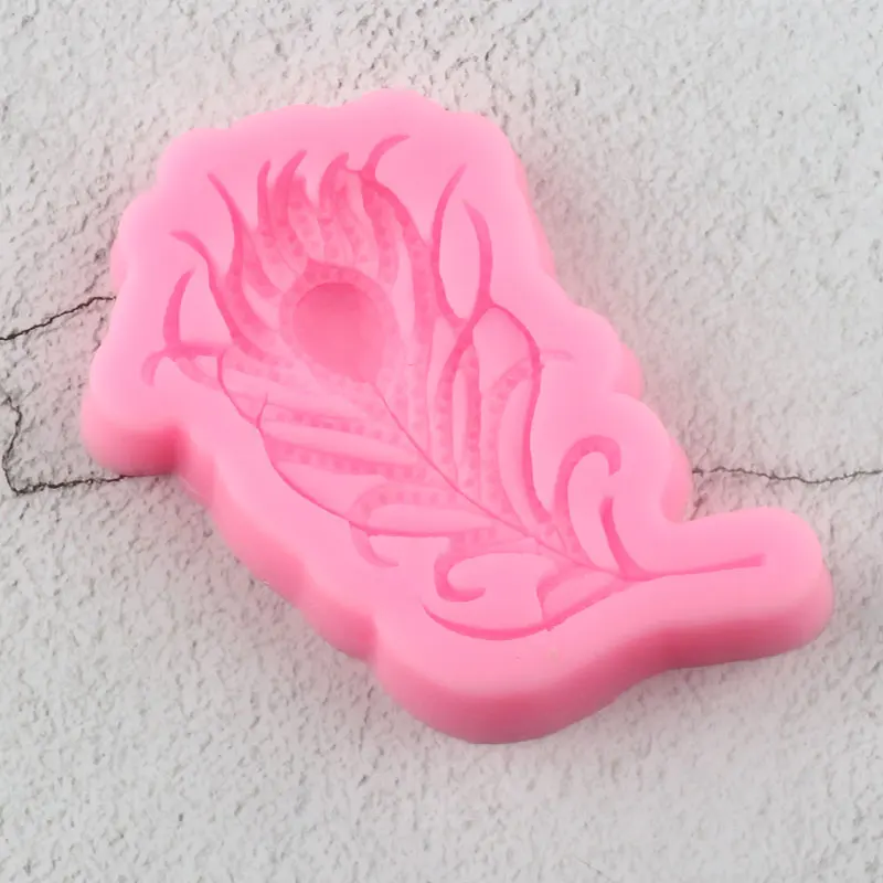 Силиконовые формы с перьями павлина для капкейков инструменты украшения тортов