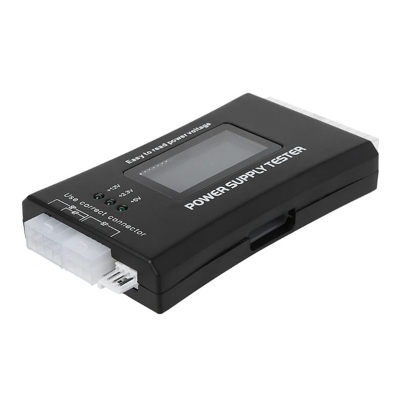 

New LCD PC Computer 20/24 Pin 4 PSU BTX ITX SATA HDD Power Supply Tester T3LB