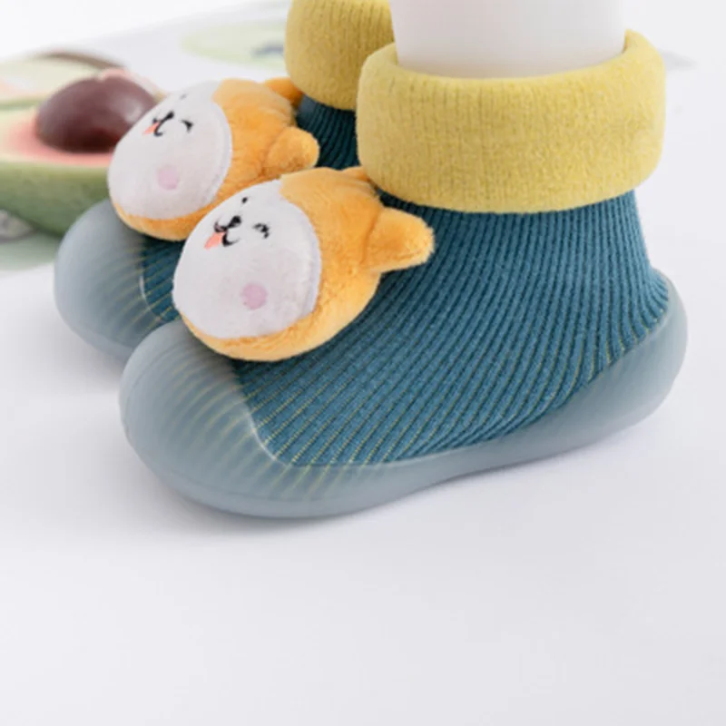 

Baby Boys Shoes For Girls Thick Cotton Animal Styles Baby Footwear/Sock Shoe All Seasons Cute Baby Floor Sock Anti-slip Shoes