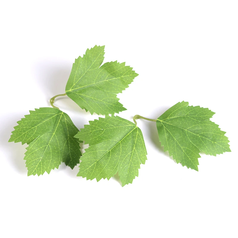 10 шт. искусственные растения цветочные настоящие на ощупь листья для свадьбы