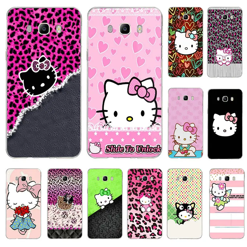 Милый мультяшный hello kitty силиконовый тонкий мягкий ТПУ чехол для телефона samsung Galaxy