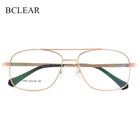 Очки BCLEAR мужские с большой оправой, винтажные оптические аксессуары в стиле ретро, с двойной перемычкой, модные очки, 2020