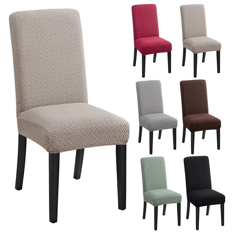 Жаккардовый растягивающийся чехол на стул для столовой стрейчевый стульев кухни
