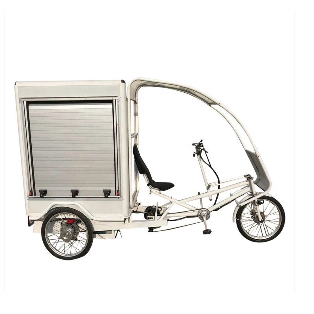 Электрический трехколесный велосипед грузовой для взрослых моторизованный