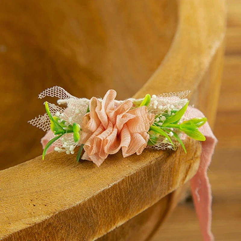 

Baby Flower Hair Band Headband Newborn Photography Props Headwear Infants Girls Photo Shooting Headdress Accessories