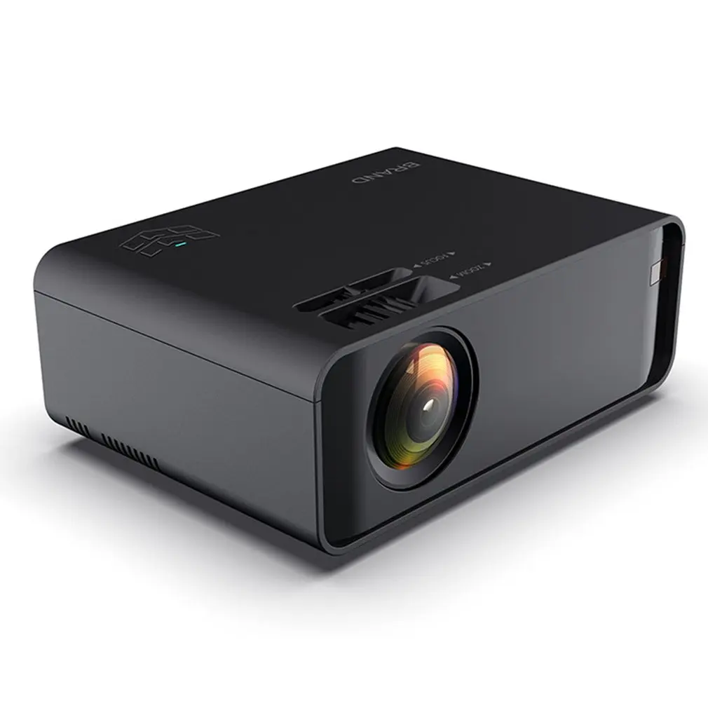 

Black Portable Projector High Definition 1080p Mobile Phone Wifi Wireless Same Screen Projector Home Theater Video Projector