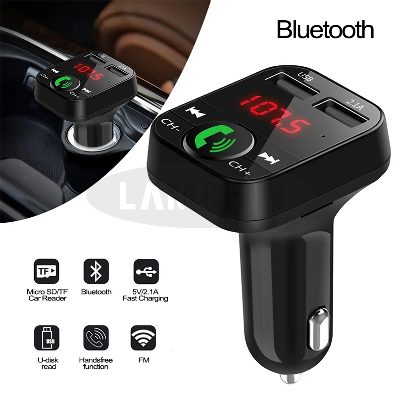 Автомобильное зарядное устройство с двумя USB-портами для Samsung Xiaomi IPhone USB-зарядное