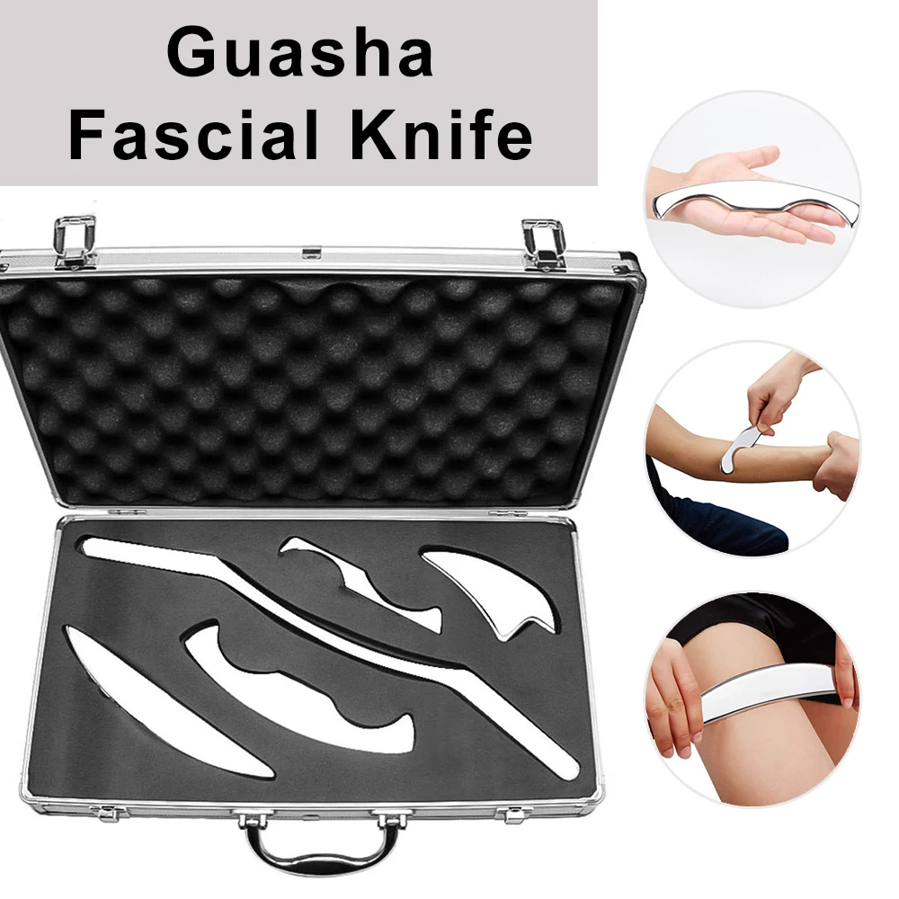 

Fascia Knife Muscle Guasha Massager Body Neck Leg Face Stainless Steel Guasha Tool Healthcare Guasha Board Body Massage Tool
