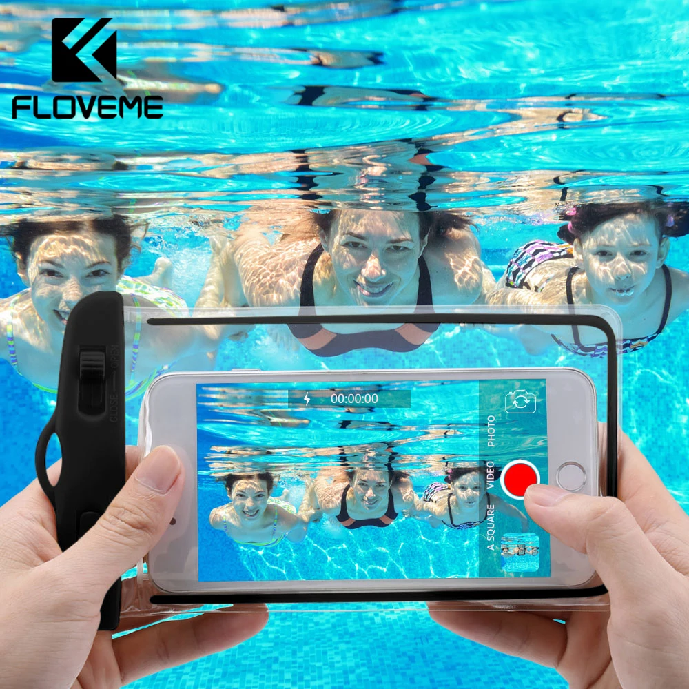 FLOVEME водонепроницаемый чехол для смартфона телефона 6 0 &quotПодводный светящийся