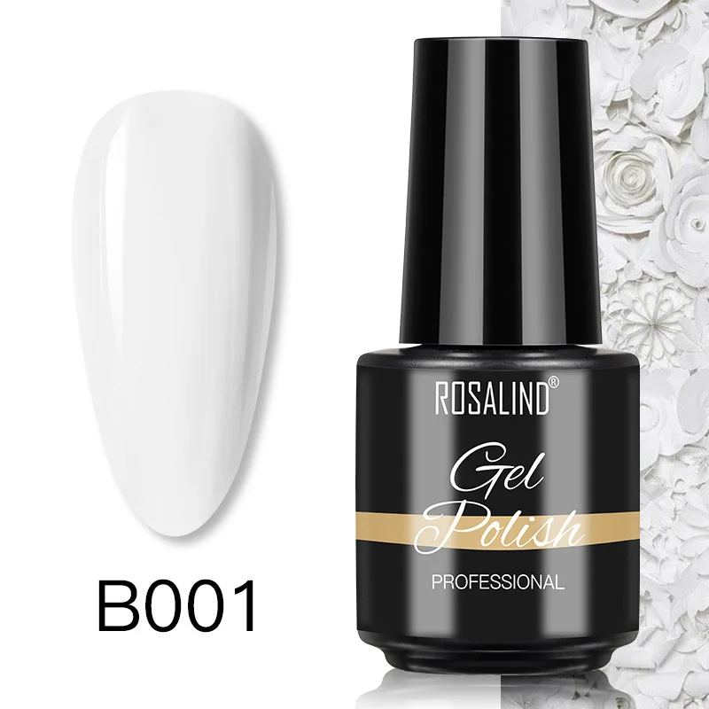 

ROSALIND Nail Polish Red Yellow Series Gel Varnishes All For Manicure Nails Art Base Top Coat UV Semi Permanent Nail Gellak