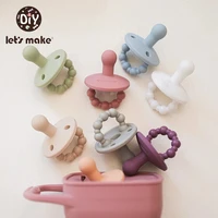 lets make baby silicone soother pacifier bpa free soft infants teething chewing pacifiers teether toys nursing accessories