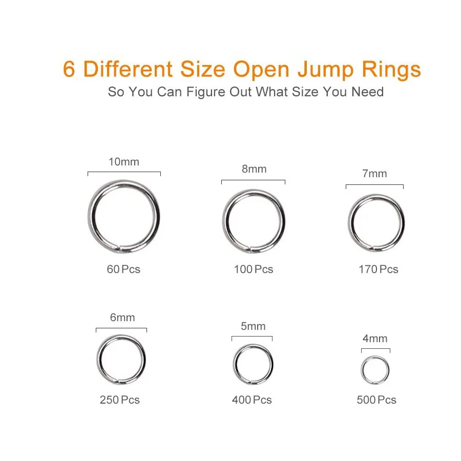 Застежка-карабин для браслета сережек и крючков 4-10 мм 1500 шт. | Украшения