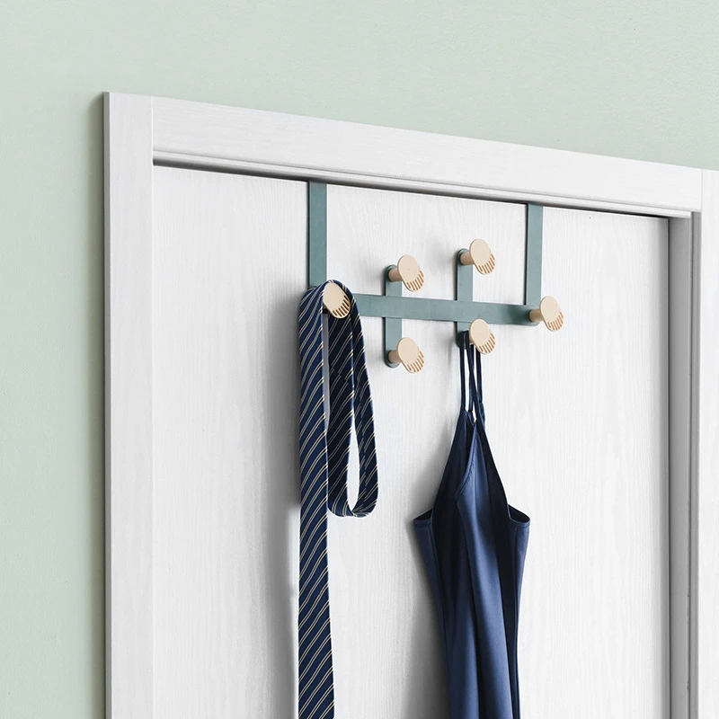 

Over the Door 6 Hooks Home Bathroom Organizer Rack Clothes Coat Hat Towel Hanger Bathroom Kitchen Holder Hooks