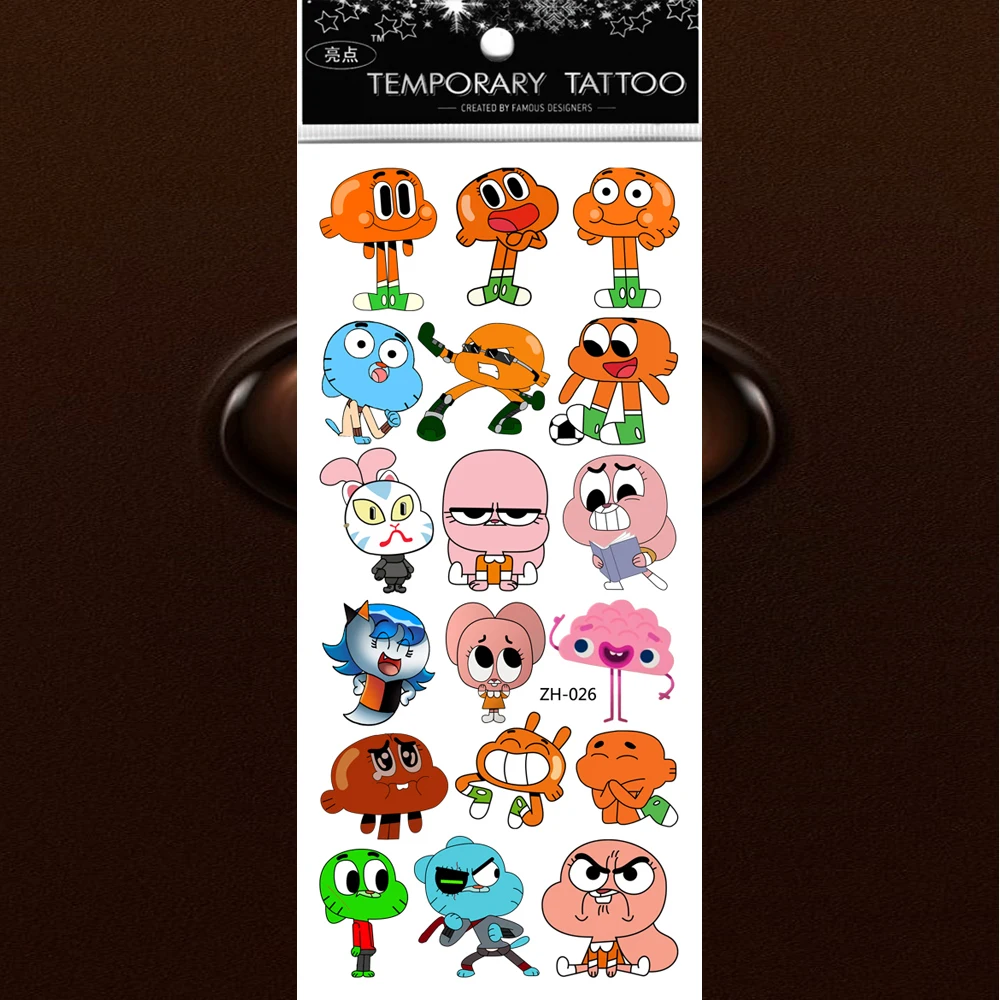 5 шт./лот забавная Татуировка наклейка на грудь Дети упражнения временные рукава