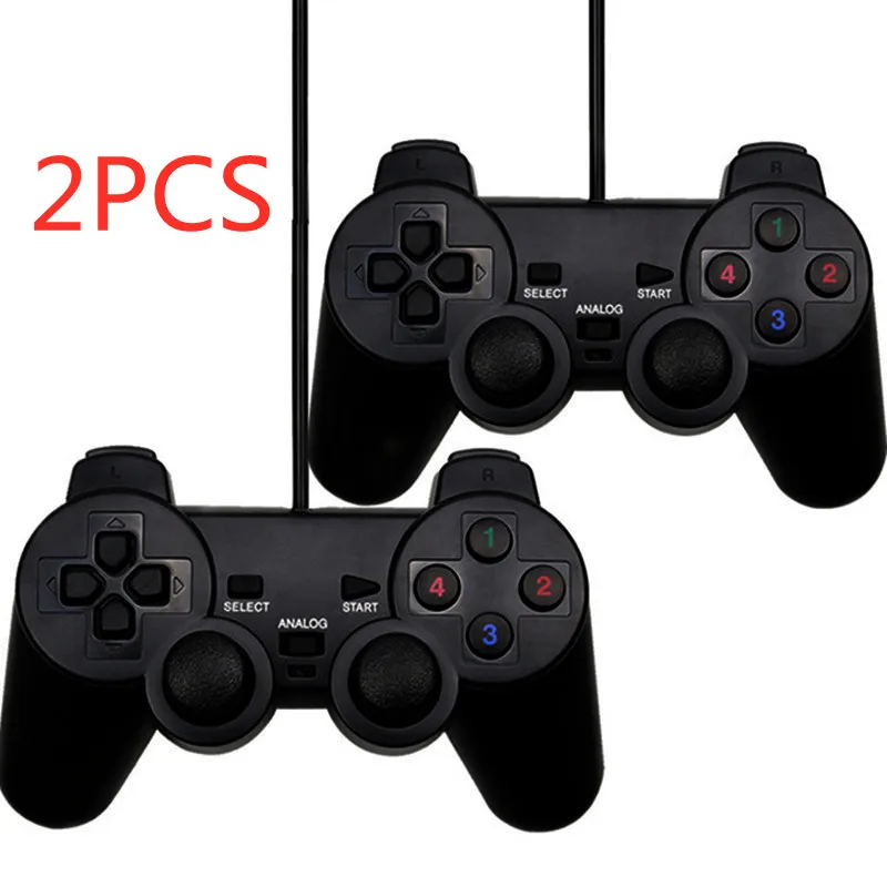 Проводной геймпад USB для ПК игровой джойстик с вибрацией и ударом контроллер