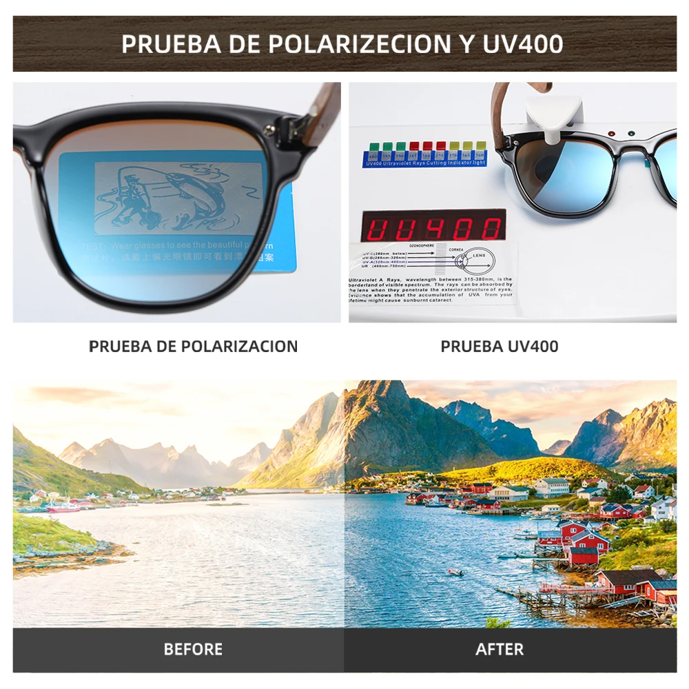 Женские и мужские солнцезащитные очки GM брендовые дизайнерские ореховое зеркало