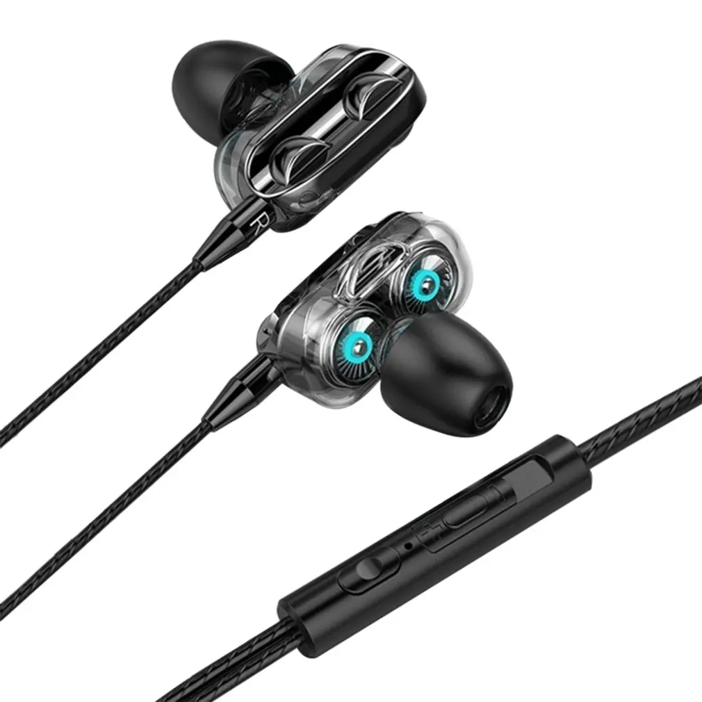 Модные Проводные стереонаушники басовый сабвуфер для телефона Спортивная