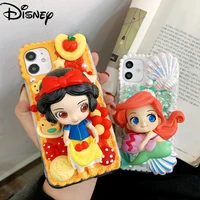disney cartoon girl mermaid snow white handmade diy cute phone case for iphone 12mini11pro12promaxsexr7plus8pxsxsmaxxs