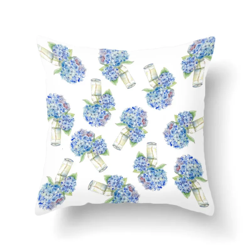 

45*45cm Home Decor Sofa Cushion Cover Office Room Flower Botany Series Embrace Pillow Case Cushion Set Back Pillowcase