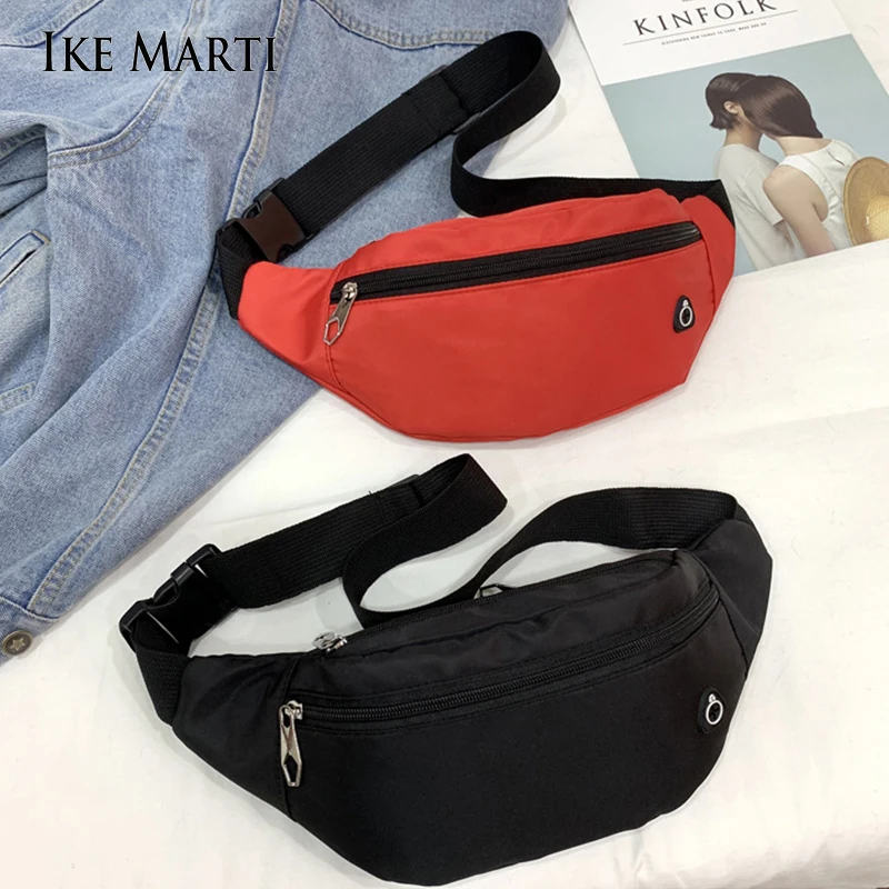 

Сумка на пояс для телефона IKE MARTI для женщин и мужчин, повседневная сумочка на ремне через плечо для мужчин и женщин, поясной кошелек унисекс