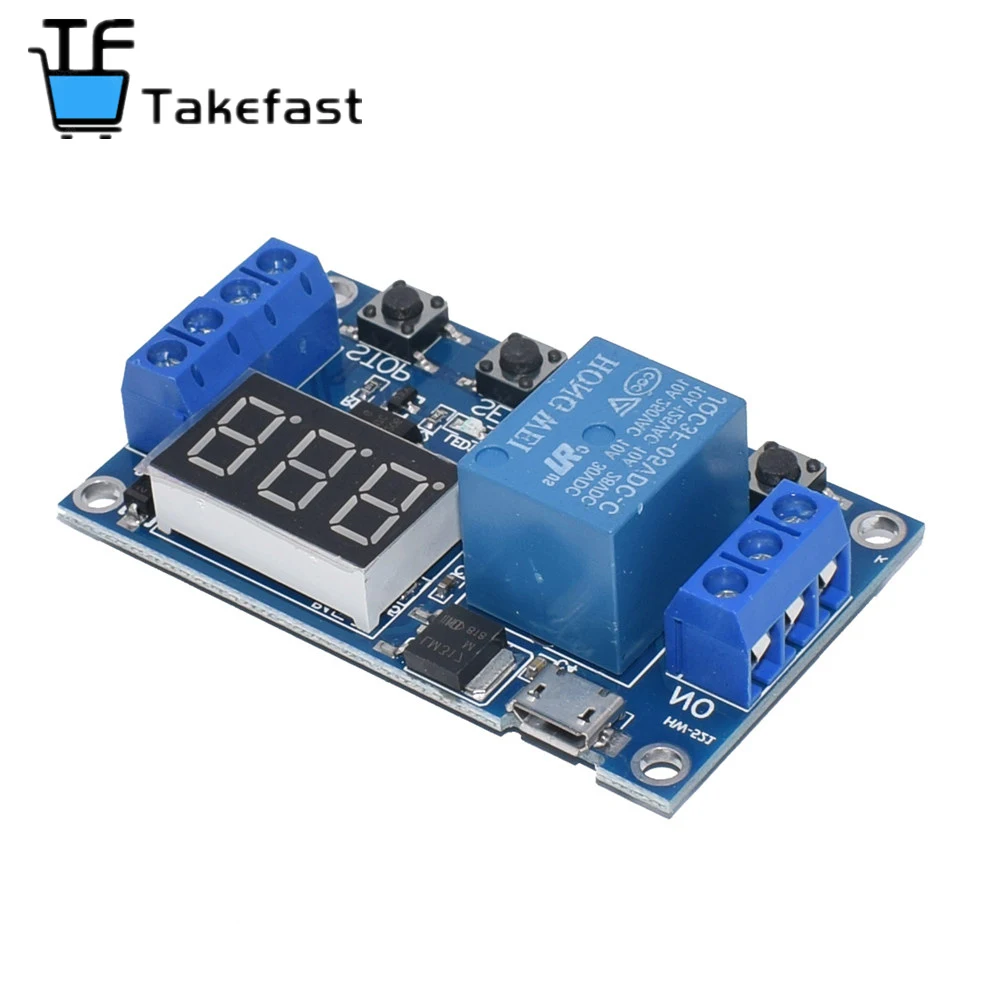 6 30V Модуль реле переключатель Время задержки срабатывания цепи таймер рабочий