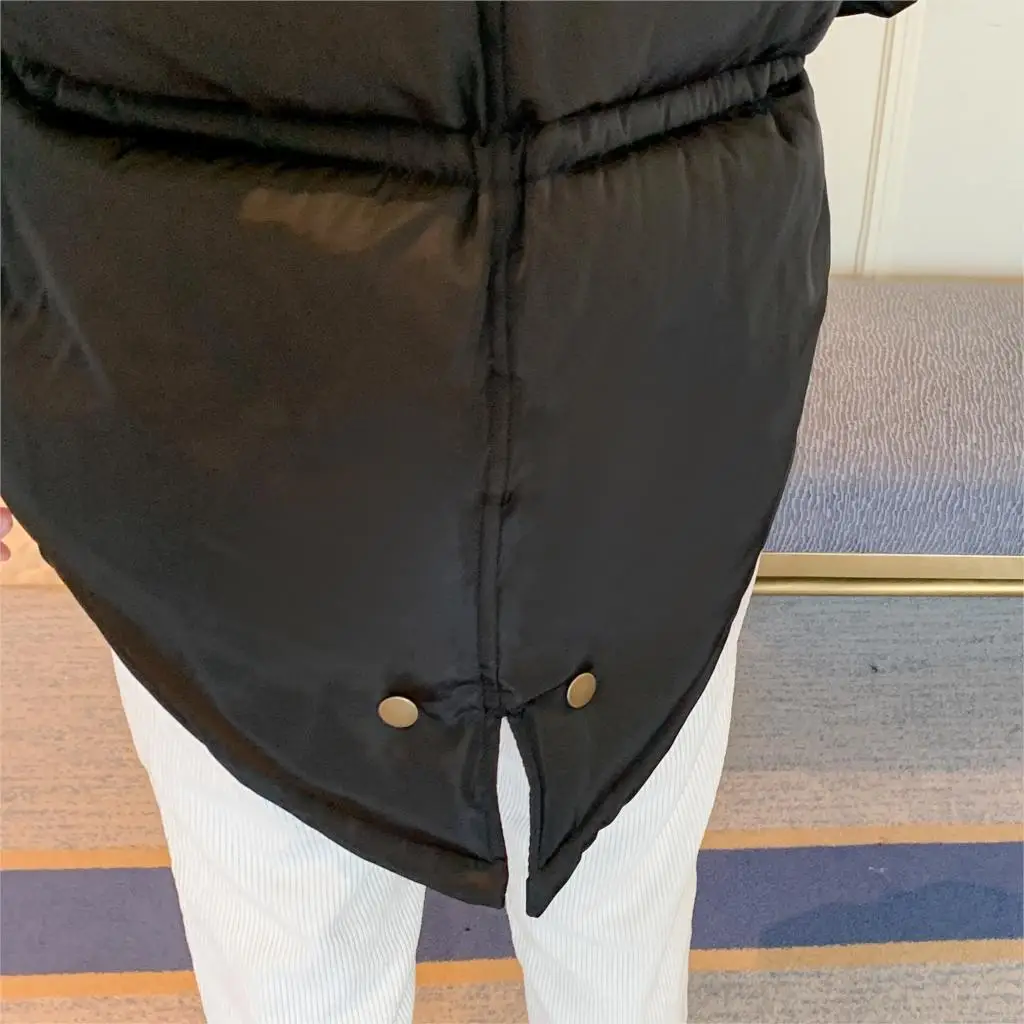 

Fur Collar Autumn Winter Jacket Women Coat Fashion Female Lace-UP Down Women Parka Warm Casual Plus Size Overcoat Jacket Parkas