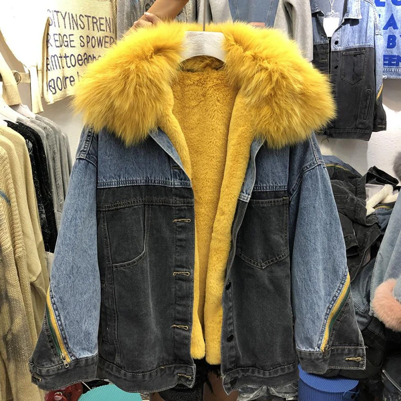 2019 зимнее пальто для женщин из натурального Лисьего меха со съемным вкладышем