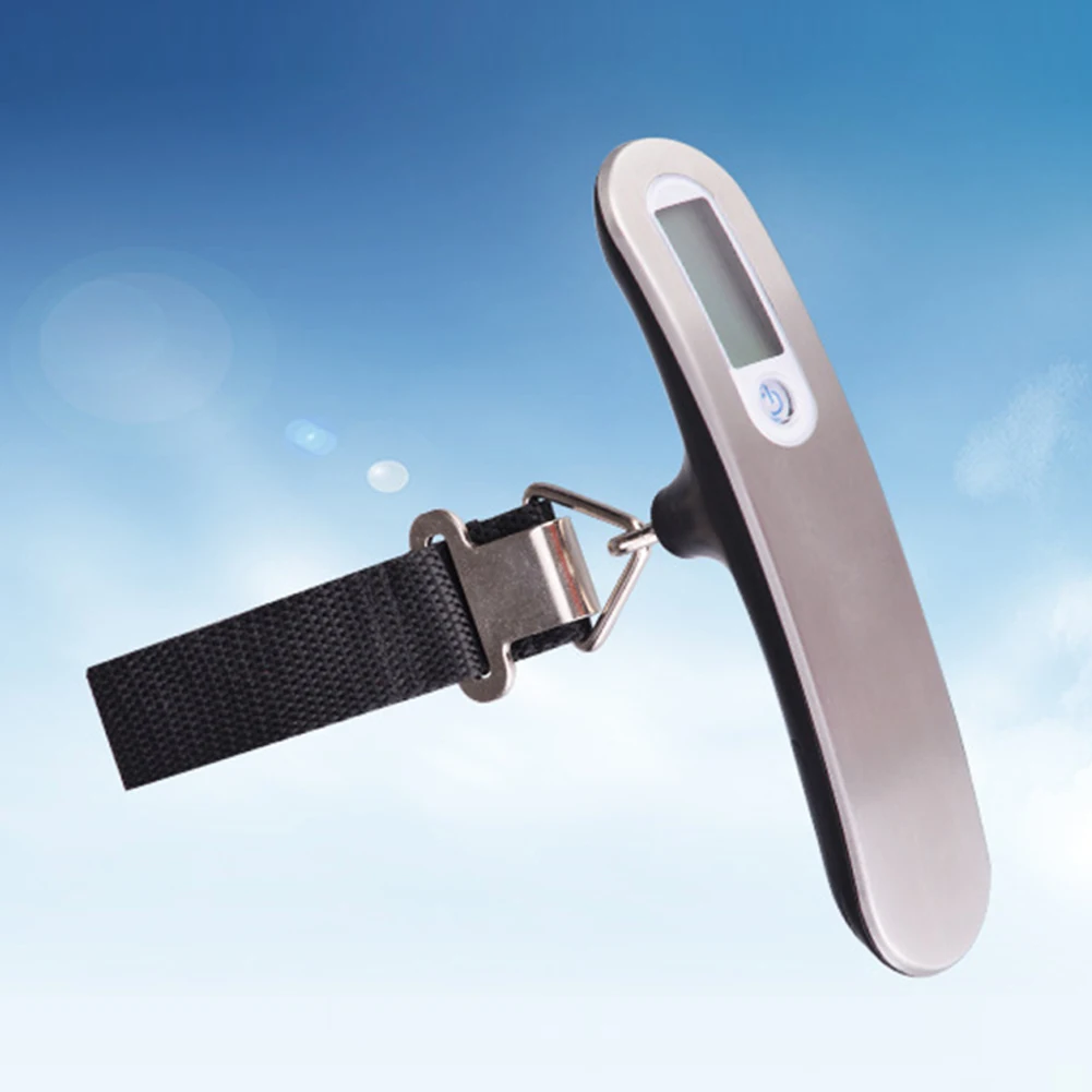 Цифровые весы 50 кг/10 г подвесные багажные с ЖК дисплеем портативная мини